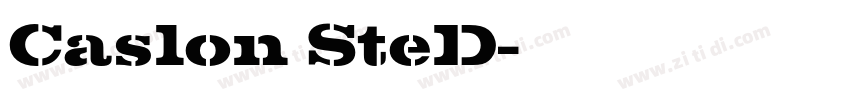 Caslon SteD字体转换